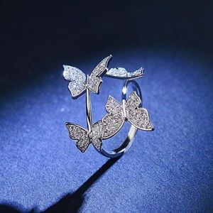 Adjustable Beautiful Butterfly Ring